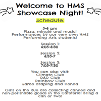 HMS Showcase schedule
